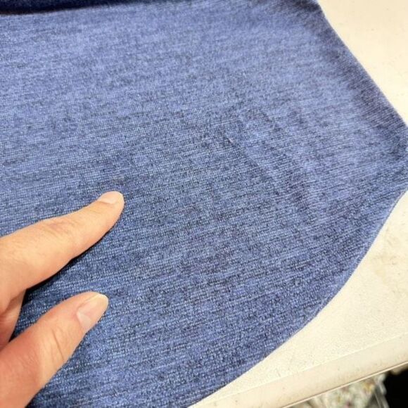 NWT Abercrombie & Fitch MIDI dress blue‎ Heathered open back cut out size small - Picture 13 of 13